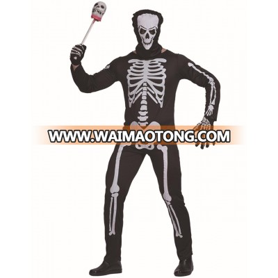 Halloween jumpsuit skeleton costume men