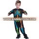 kids halloween jumpsuit colorful skeleton costume