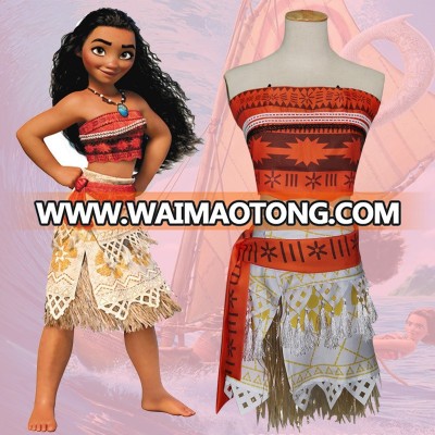 Hot Movie Ocean Romance Party Princess Dress Moana Costume